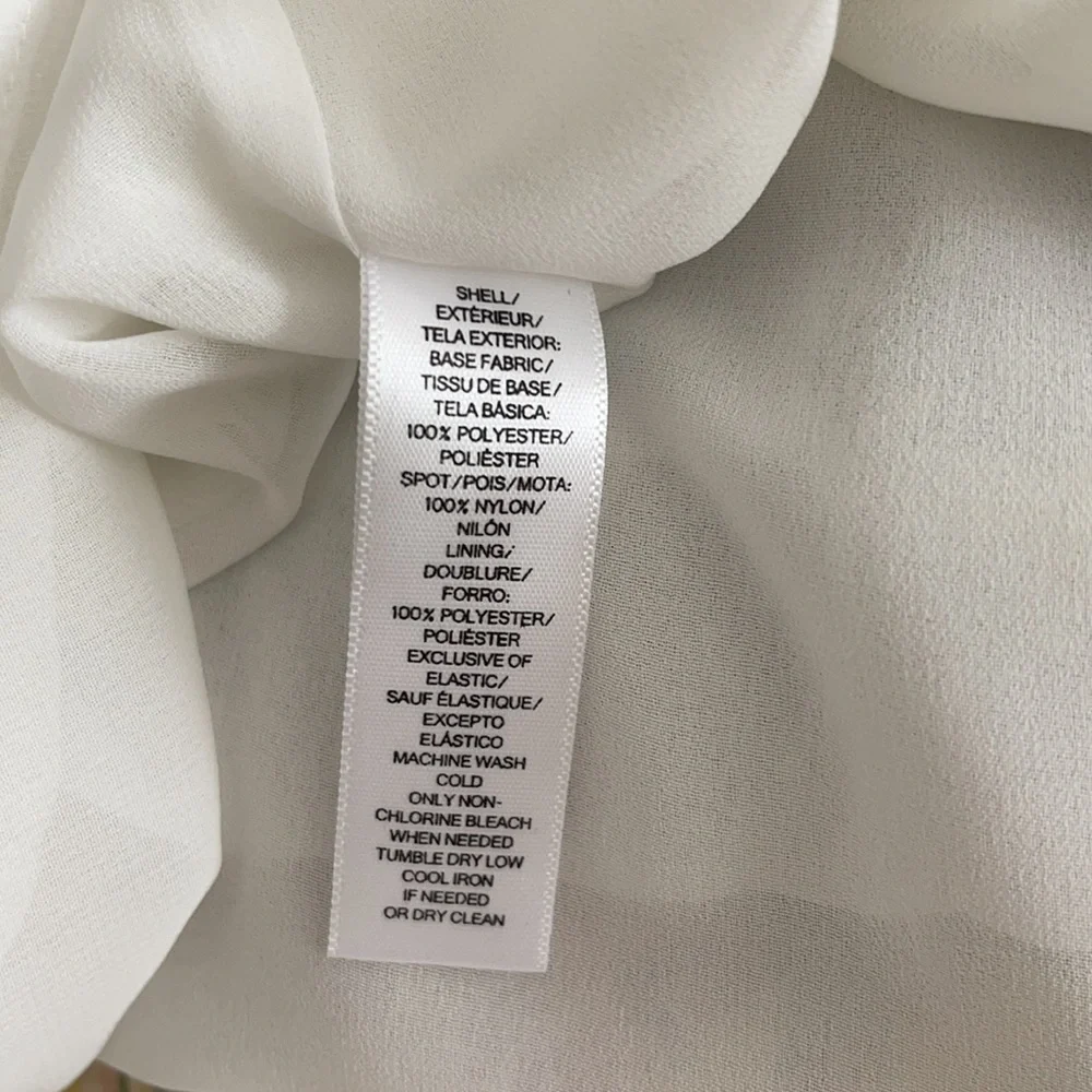 NWOT Loft White Textured Blouse - Picture 9 of 9